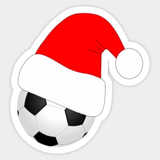Christmas Soccer Player Gift Sticker